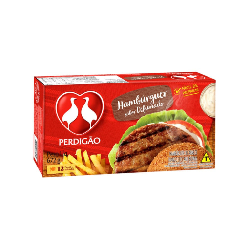 Bife de Hambúrguer Perdigão Sabor Defumado 56G Unid.