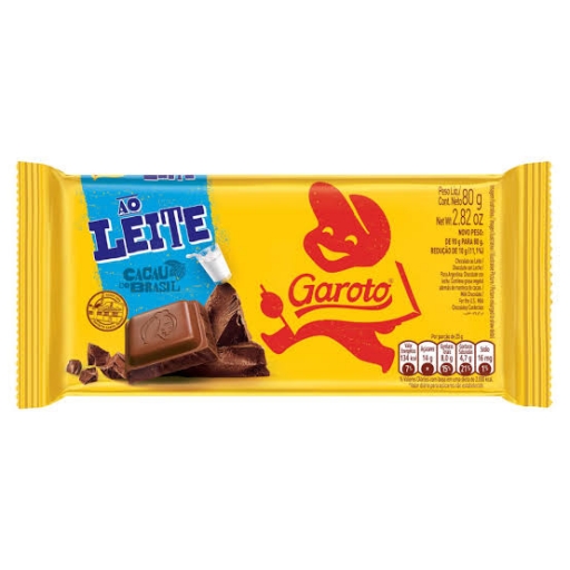 Barra de Chocolate (Ao Leite) Garoto 80G