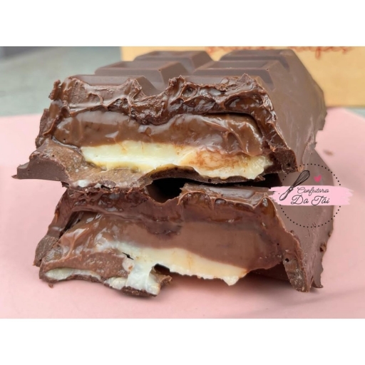 Barra de Chocolate Trufada de Brigadeiro e Ninho