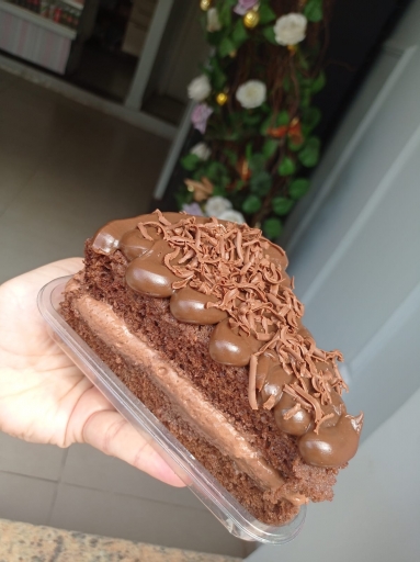 Super Fatia de Chocolate Com Mousse
