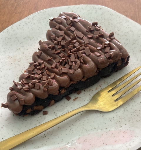 Fatia de Brownie de Brigadeiro