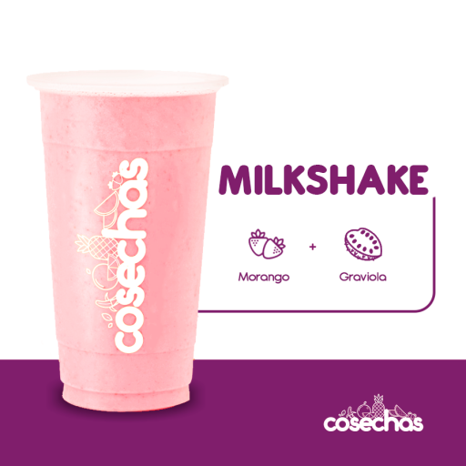 Milk Shake Morango e Graviola (Médio)