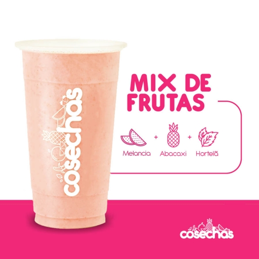Mix de Fruta  Melancia, Abacaxi e Hortelã (Médio)