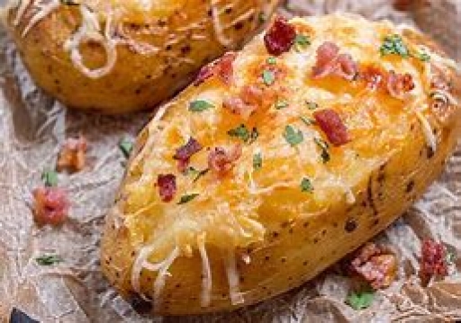 Batata Recheada Frango Caipira