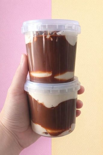 Sorvete Artesanal de Ninho Com Nutella