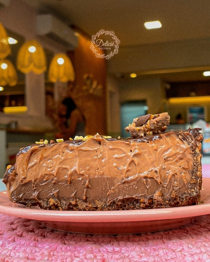 Fatia de Torta Ferrero Rocher