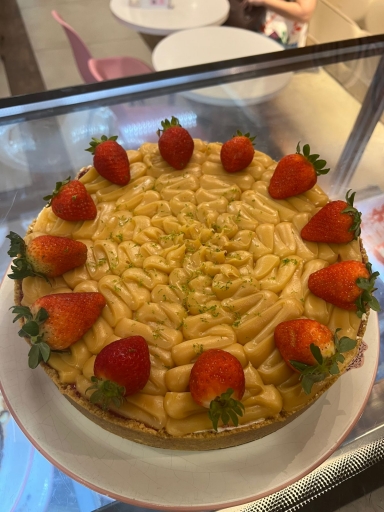 Fatia de Torta de Frutas Vermelhas