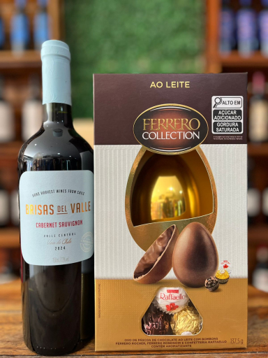 Kit Vinho Brisas Del Valle + Ovo Ferrero Rocher