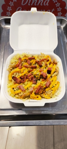 Batata Recheada de Frango Com Bacon 500Gr.