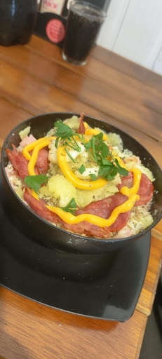 Batata Recheada de Calabresa 500Gr.