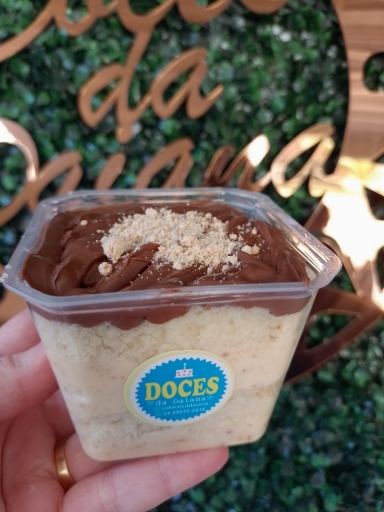 Bolo No Pote Paçoca Com Nutella