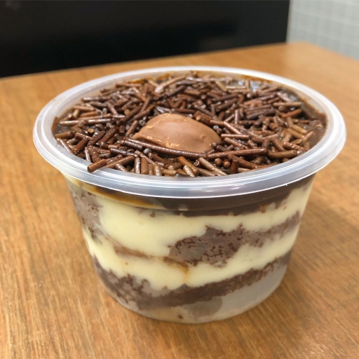 Bolo de Pote Bombom - Massa de Chocolate