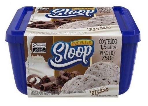 Sorvete Flocos - 1,5 Litro