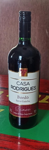 7. Vinho Tinto Suave Casa Rorigues Bôrdo