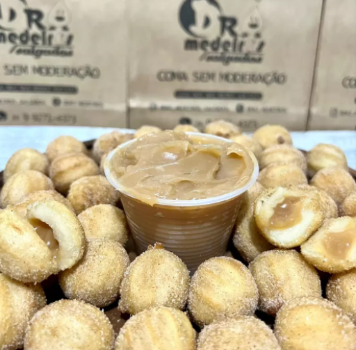 ***** Mini Churros C/ Copo de Doce de Leite - 50 Unidades