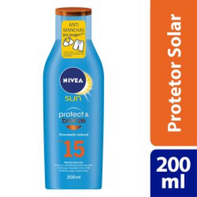 Protetor Solar Nivea Sun Fps15 Protect e Bronze 200ML