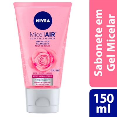 Sabonete Em Gel Nivea Micelar Água de Rosas 150M