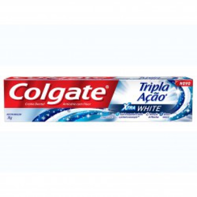 Creme Dental Colgate Tripla Ação Xtra White 70G