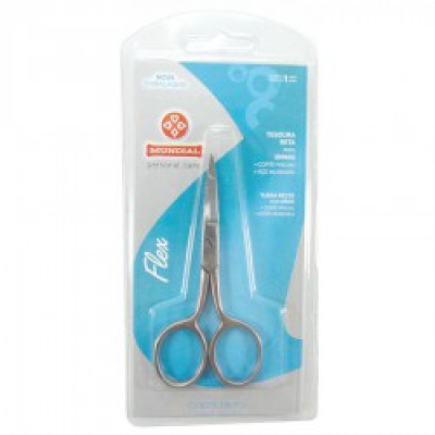 Tesoura de Unha Mundial Flex Reta Bc326