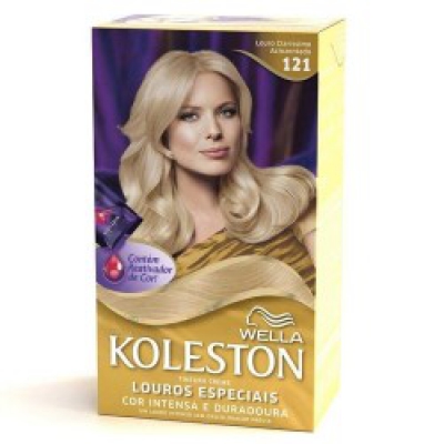 Tintura Koleston Creme 121 Louro Claro Acinzentado