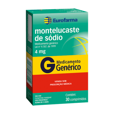 Montelucaste de Sodio 4Mg 30Cpr Gen.eurofarma
