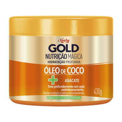 Máscara Capilar Niely Gold Nutrição Poderosa 430G