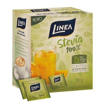 Adoçante Linea Stevia Pó 0,6G 50Env