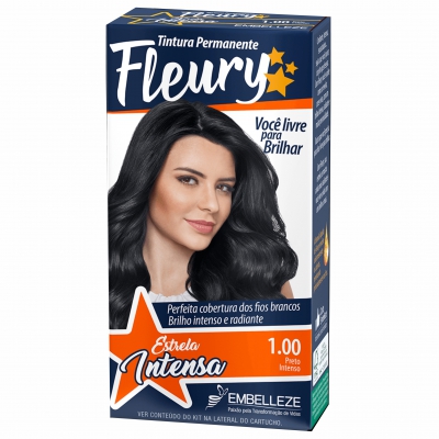 Tintura Fleury 1.00 Preto Intenso