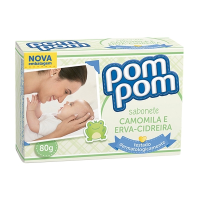 Sabonete Pompom Camomila e Erva-Cidreira 80G