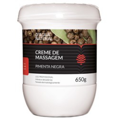 Creme de Massagem Dagua Natural Pimenta Negra 650G
