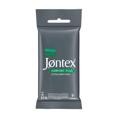 Preservativo Jontex Confort Plus Extra Lubrificado 6Un