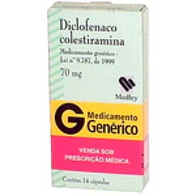 Diclofenaco Colestiramina 70Mg 14Cpr Gen.medley