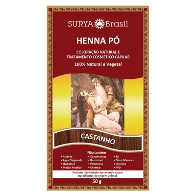 Henna Surya Castanho 50G