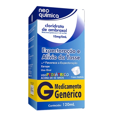 Ambroxol 15Mg/5ML Xpe Ped 120ML Gen.nova Quimica