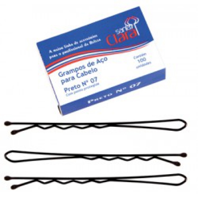 Grampo Santa Clara N7 Preto 100Un