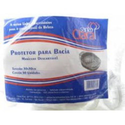 Protetor de Bacia Santa Clara Manicure 50Un Ref.165