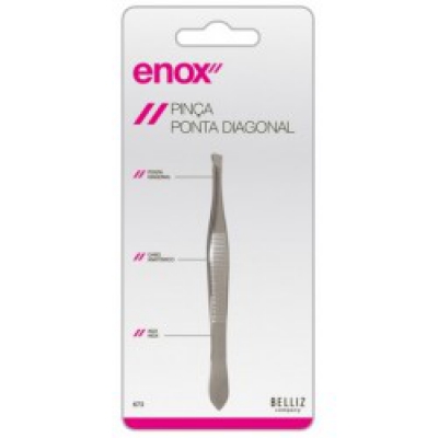 Pinça Enox Ponta Diagonal Ref.673
