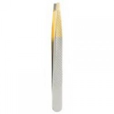 Pinça Silver Gold Ponta Reta