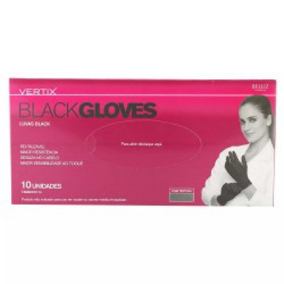 Luva Vertix Black G 10Un