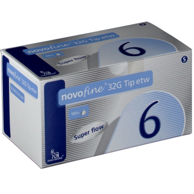 Agulha Para Caneta de Insulina Novofine 6Mm 32G Cx 100Und