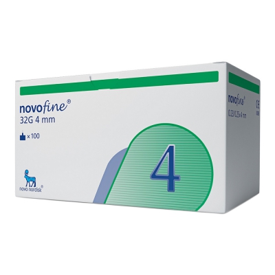 Agulha Para Caneta de Insulina Novofine 4Mm 32G Cx 100Und