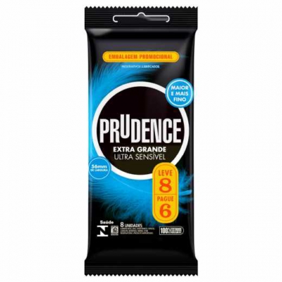 Preservativo Prudence Extra G Ultra Sensível Leve8Un Pg6Un