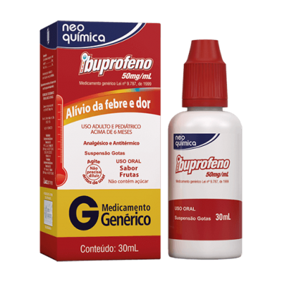 Ibuprofeno 50Mg/ml Gotas 30ML Gen.neo Química