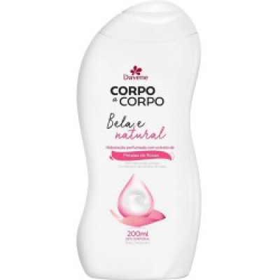 Hidratante Davene Corpo A Corpo Bela e Natural 200ML