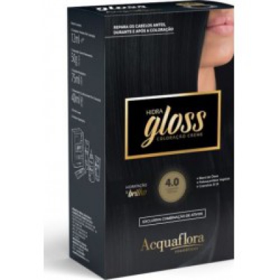 Tintura Acquaflora Color Kit 4.0 Castanho Natural