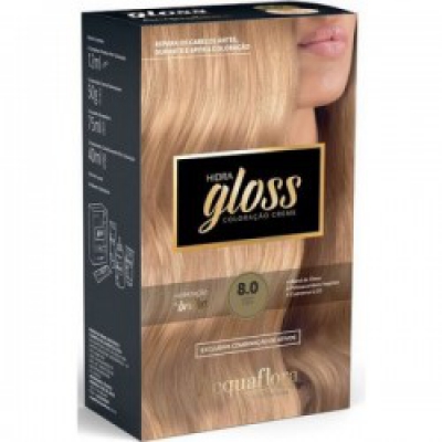 Tintura Acquaflora Color Kit 8.0 Louro Claro