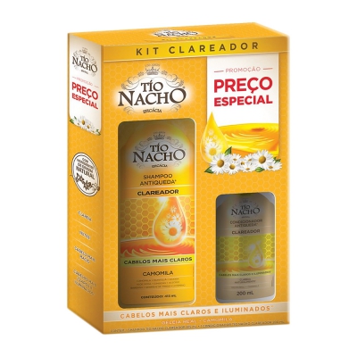 Shampoo+Condicionador Tio Nacho Clareador 415ML