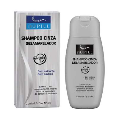 Shampoo Cinza Nupil Desamarelador 120ML