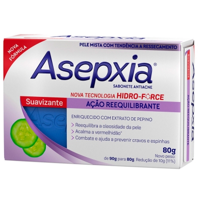 Sabonete Asepxia Suavizante 80G