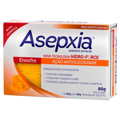 Sabonete Asepxia Enxofre 80G